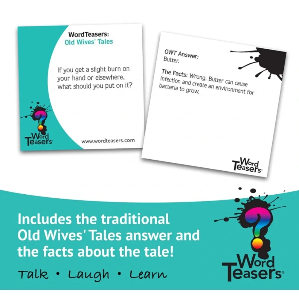NEW Word Teasers Conversation Starters for Whole Family Old Wives Tales
